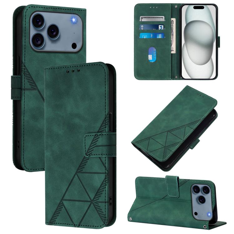 Étui de téléphone en cuir gaufré 3D à rabat avec bandoulière, pour iPhone 16e / 17e, pour iPhone 17 Pro Max, pour iPhone 17 Pro, pour iPhone 17, pour iPhone Air, pour iPhone 16 Pro Max, pour iPhone 16 Pro, pour iPhone 16 Plus