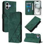 Étui de téléphone en cuir gaufré 3D à rabat avec bandoulière, pour iPhone 16e / 17e, pour iPhone 17 Pro Max, pour iPhone 17 Pro, pour iPhone 17, pour iPhone Air, pour iPhone 16 Pro Max, pour iPhone 16 Pro, pour iPhone 16 Plus