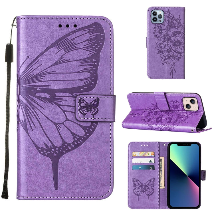 Étui de téléphone en cuir avec papillon en relief, pour iPhone 16 Pro, pour iPhone 16 Plus, pour iPhone 16, pour iPhone 15 Pro Max, pour iPhone 15 Pro, pour iPhone 15 Plus