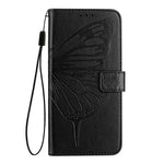 Étui de téléphone en cuir avec papillon en relief, pour iPhone 16 Pro, pour iPhone 16 Plus, pour iPhone 16, pour iPhone 15 Pro Max, pour iPhone 15 Pro, pour iPhone 15 Plus