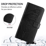 Étui de téléphone en cuir avec papillon en relief, pour iPhone 16 Pro, pour iPhone 16 Plus, pour iPhone 16, pour iPhone 15 Pro Max, pour iPhone 15 Pro, pour iPhone 15 Plus