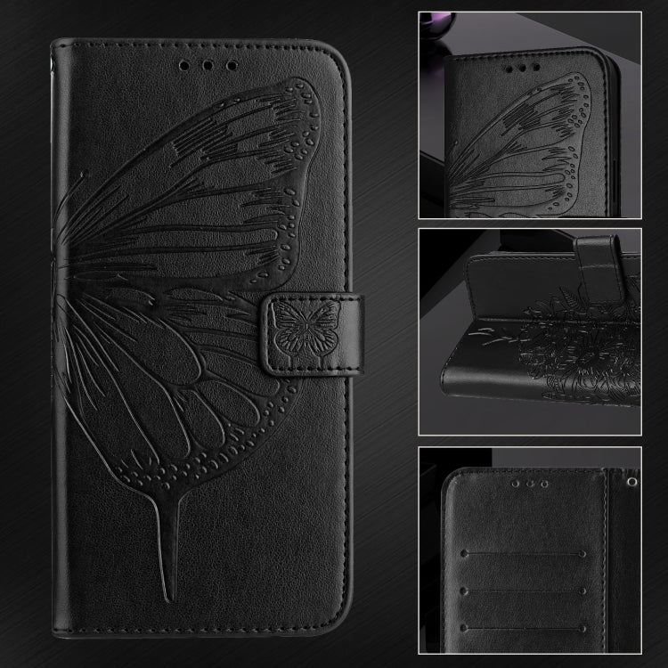 Étui de téléphone en cuir avec papillon en relief, pour iPhone 16 Pro, pour iPhone 16 Plus, pour iPhone 16, pour iPhone 15 Pro Max, pour iPhone 15 Pro, pour iPhone 15 Plus