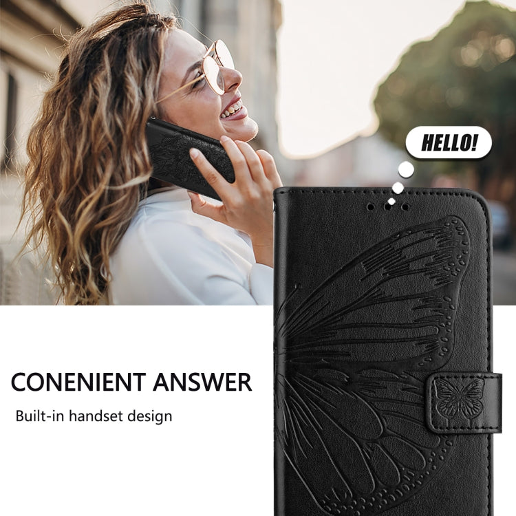 Étui de téléphone en cuir avec papillon en relief, pour iPhone 16 Pro, pour iPhone 16 Plus, pour iPhone 16, pour iPhone 15 Pro Max, pour iPhone 15 Pro, pour iPhone 15 Plus