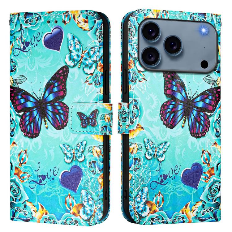 Coque de téléphone en cuir à armure toile, motif de dessin coloré, pour iPhone 17e / 16e, pour iPhone 17 Pro Max, pour iPhone 17 Pro, pour iPhone 17, pour iPhone Air, pour iPhone 15 Pro Max