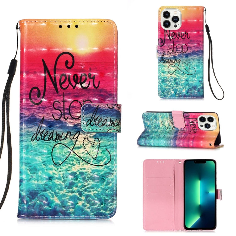 Étui de téléphone en cuir à rabat horizontal avec peinture 3D, pour iPhone 16 Pro, pour iPhone 16 Plus, pour iPhone 16, pour iPhone 15 Pro Max, pour iPhone 15 Pro, pour iPhone 15 Plus