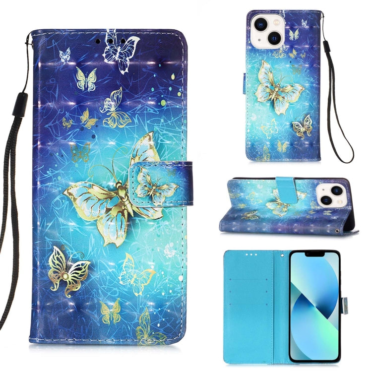 Étui de téléphone en cuir à rabat horizontal avec peinture 3D, pour iPhone 16 Pro, pour iPhone 16 Plus, pour iPhone 16, pour iPhone 15 Pro Max, pour iPhone 15 Pro, pour iPhone 15 Plus