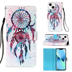 Étui de téléphone en cuir à rabat horizontal avec peinture 3D, pour iPhone 16 Pro, pour iPhone 16 Plus, pour iPhone 16, pour iPhone 15 Pro Max, pour iPhone 15 Pro, pour iPhone 15 Plus