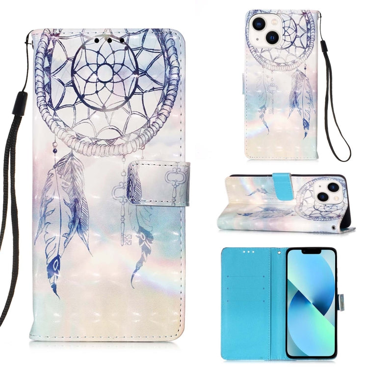 Étui de téléphone en cuir à rabat horizontal avec peinture 3D, pour iPhone 16 Pro, pour iPhone 16 Plus, pour iPhone 16, pour iPhone 15 Pro Max, pour iPhone 15 Pro, pour iPhone 15 Plus
