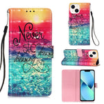 Étui de téléphone en cuir à rabat horizontal avec peinture 3D, pour iPhone 16 Pro, pour iPhone 16 Plus, pour iPhone 16, pour iPhone 15 Pro Max, pour iPhone 15 Pro, pour iPhone 15 Plus