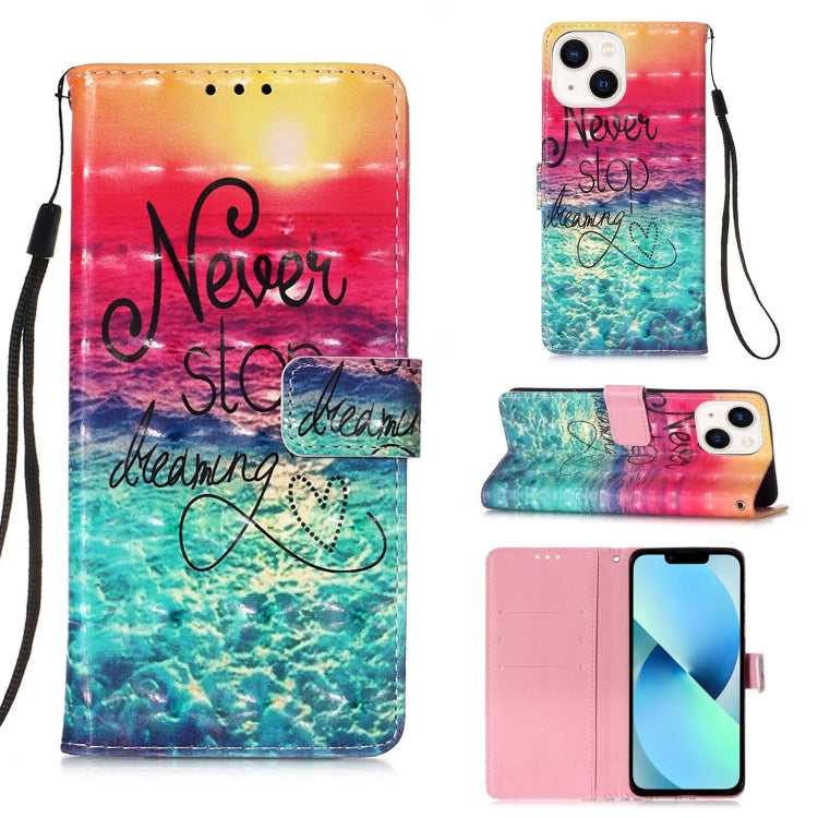 Étui de téléphone en cuir à rabat horizontal avec peinture 3D, pour iPhone 16 Pro, pour iPhone 16 Plus, pour iPhone 16, pour iPhone 15 Pro Max, pour iPhone 15 Pro, pour iPhone 15 Plus