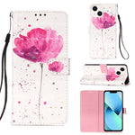 Étui de téléphone en cuir à rabat horizontal avec peinture 3D, pour iPhone 16 Pro, pour iPhone 16 Plus, pour iPhone 16, pour iPhone 15 Pro Max, pour iPhone 15 Pro, pour iPhone 15 Plus