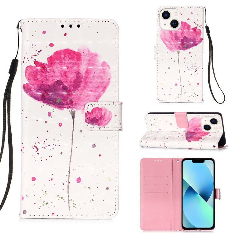 Étui de téléphone en cuir à rabat horizontal avec peinture 3D, pour iPhone 16 Pro, pour iPhone 16 Plus, pour iPhone 16, pour iPhone 15 Pro Max, pour iPhone 15 Pro, pour iPhone 15 Plus