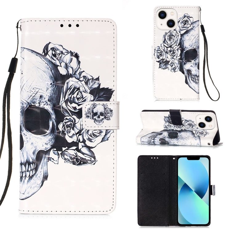 Étui de téléphone en cuir à rabat horizontal avec peinture 3D, pour iPhone 16 Pro, pour iPhone 16 Plus, pour iPhone 16, pour iPhone 15 Pro Max, pour iPhone 15 Pro, pour iPhone 15 Plus