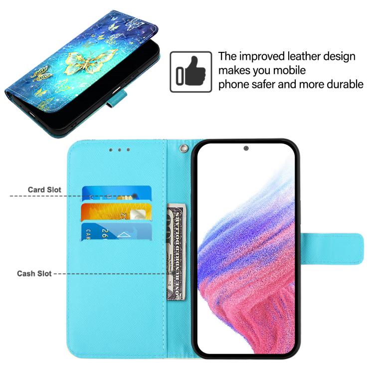 Coque de téléphone en cuir à rabat horizontal avec peinture 3D, pour iPhone 17e / 16e, pour iPhone 17 Pro Max, pour iPhone 17 Pro, pour iPhone 17, pour iPhone Air, pour iPhone 16 Pro Max