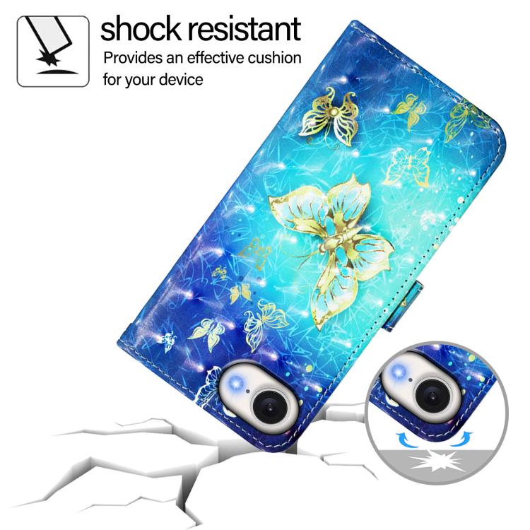 Coque de téléphone en cuir à rabat horizontal avec peinture 3D, pour iPhone 17e / 16e, pour iPhone 17 Pro Max, pour iPhone 17 Pro, pour iPhone 17, pour iPhone Air, pour iPhone 16 Pro Max