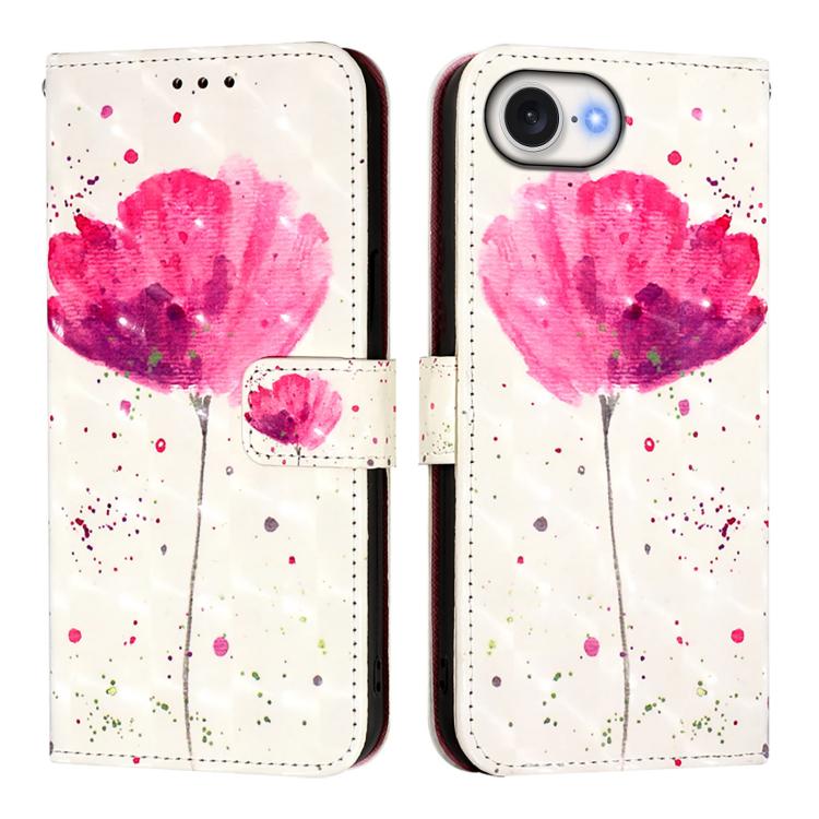 Coque de téléphone en cuir à rabat horizontal avec peinture 3D, pour iPhone 17e / 16e, pour iPhone 17 Pro Max, pour iPhone 17 Pro, pour iPhone 17, pour iPhone Air, pour iPhone 16 Pro Max
