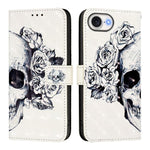 Coque de téléphone en cuir à rabat horizontal avec peinture 3D, pour iPhone 17e / 16e, pour iPhone 17 Pro Max, pour iPhone 17 Pro, pour iPhone 17, pour iPhone Air, pour iPhone 16 Pro Max