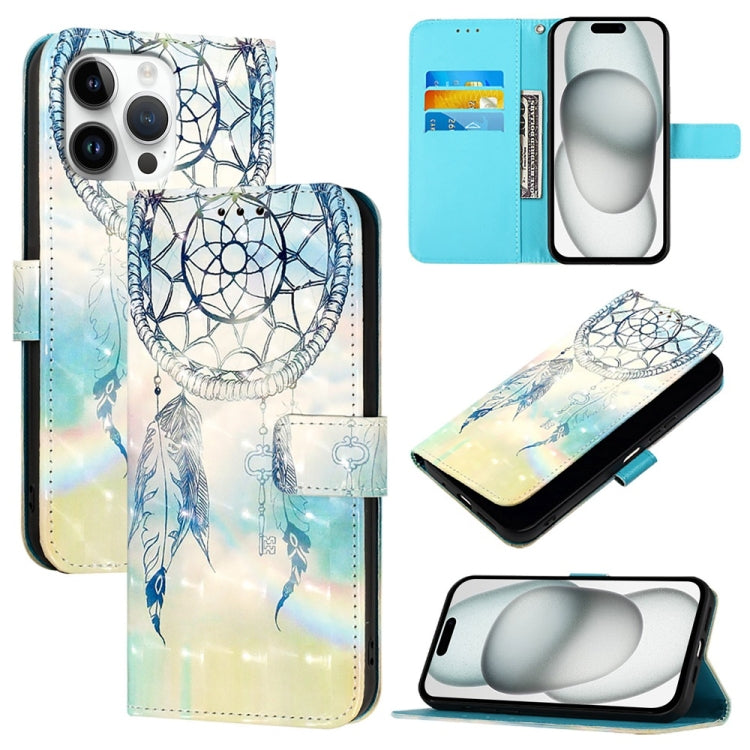 Coque de téléphone en cuir à rabat horizontal avec peinture 3D, pour iPhone 17e / 16e, pour iPhone 17 Pro Max, pour iPhone 17 Pro, pour iPhone 17, pour iPhone Air, pour iPhone 16 Pro Max