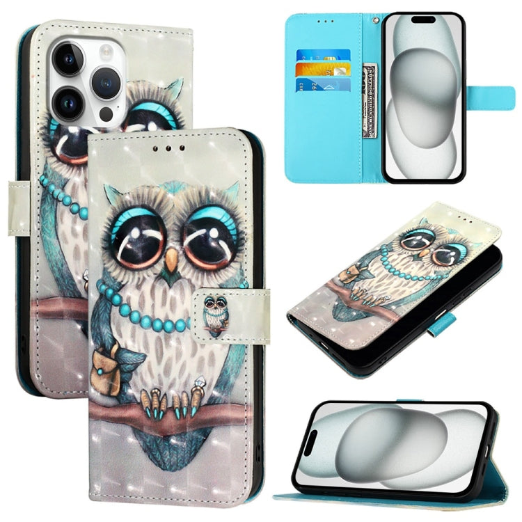 Coque de téléphone en cuir à rabat horizontal avec peinture 3D, pour iPhone 17e / 16e, pour iPhone 17 Pro Max, pour iPhone 17 Pro, pour iPhone 17, pour iPhone Air, pour iPhone 16 Pro Max