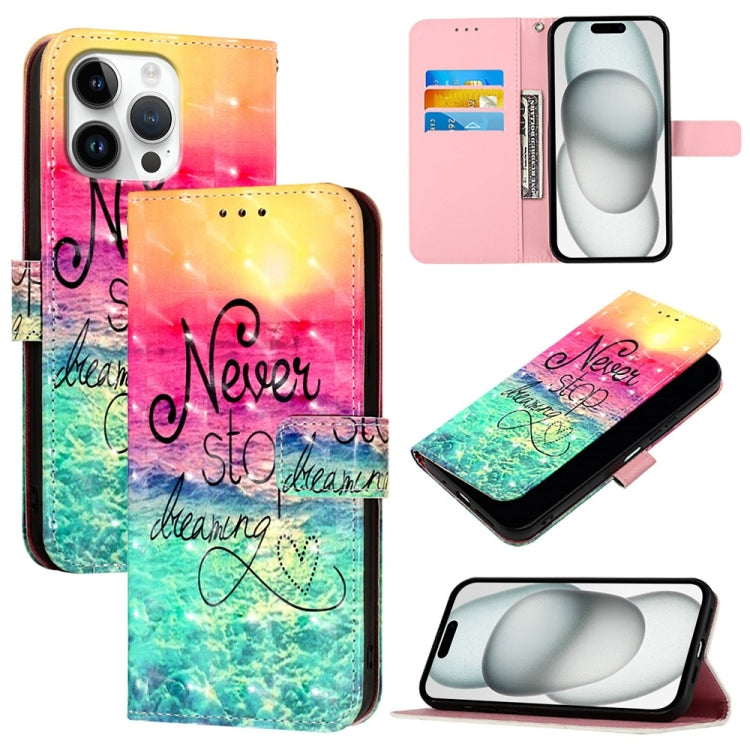 Coque de téléphone en cuir à rabat horizontal avec peinture 3D, pour iPhone 17e / 16e, pour iPhone 17 Pro Max, pour iPhone 17 Pro, pour iPhone 17, pour iPhone Air, pour iPhone 16 Pro Max