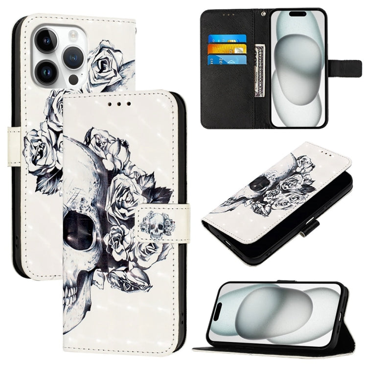 Coque de téléphone en cuir à rabat horizontal avec peinture 3D, pour iPhone 17e / 16e, pour iPhone 17 Pro Max, pour iPhone 17 Pro, pour iPhone 17, pour iPhone Air, pour iPhone 16 Pro Max