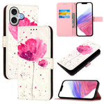 Coque de téléphone en cuir à rabat horizontal avec peinture 3D, pour iPhone 17e / 16e, pour iPhone 17 Pro Max, pour iPhone 17 Pro, pour iPhone 17, pour iPhone Air, pour iPhone 16 Pro Max