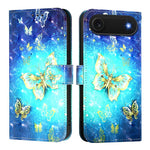 Coque de téléphone en cuir à rabat horizontal avec peinture 3D, pour iPhone 17e / 16e, pour iPhone 17 Pro Max, pour iPhone 17 Pro, pour iPhone 17, pour iPhone Air, pour iPhone 16 Pro Max