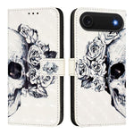 Coque de téléphone en cuir à rabat horizontal avec peinture 3D, pour iPhone 17e / 16e, pour iPhone 17 Pro Max, pour iPhone 17 Pro, pour iPhone 17, pour iPhone Air, pour iPhone 16 Pro Max