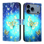 Coque de téléphone en cuir à rabat horizontal avec peinture 3D, pour iPhone 17e / 16e, pour iPhone 17 Pro Max, pour iPhone 17 Pro, pour iPhone 17, pour iPhone Air, pour iPhone 16 Pro Max