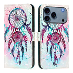 Coque de téléphone en cuir à rabat horizontal avec peinture 3D, pour iPhone 17e / 16e, pour iPhone 17 Pro Max, pour iPhone 17 Pro, pour iPhone 17, pour iPhone Air, pour iPhone 16 Pro Max