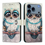 Coque de téléphone en cuir à rabat horizontal avec peinture 3D, pour iPhone 17e / 16e, pour iPhone 17 Pro Max, pour iPhone 17 Pro, pour iPhone 17, pour iPhone Air, pour iPhone 16 Pro Max