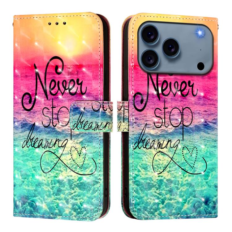 Coque de téléphone en cuir à rabat horizontal avec peinture 3D, pour iPhone 17e / 16e, pour iPhone 17 Pro Max, pour iPhone 17 Pro, pour iPhone 17, pour iPhone Air, pour iPhone 16 Pro Max