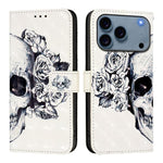 Coque de téléphone en cuir à rabat horizontal avec peinture 3D, pour iPhone 17e / 16e, pour iPhone 17 Pro Max, pour iPhone 17 Pro, pour iPhone 17, pour iPhone Air, pour iPhone 16 Pro Max