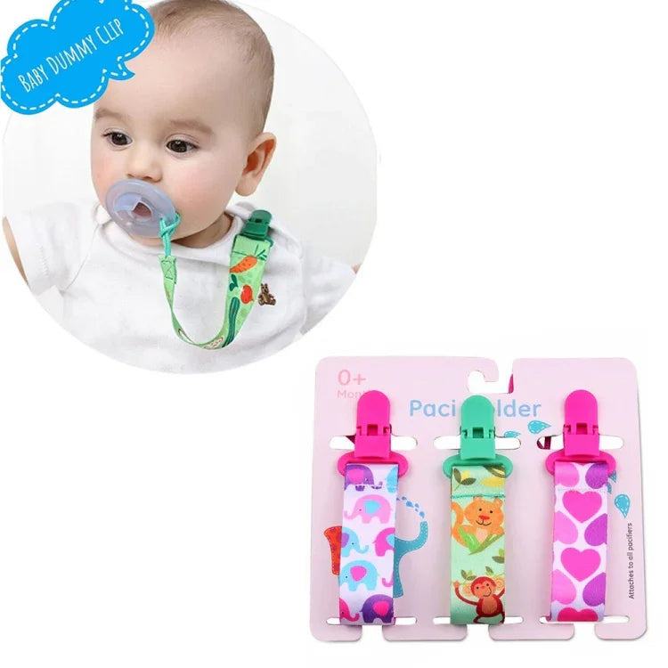 3 PCS/Set Jouets de dentition pour bébé Chaîne de tétine épaissie, livraison couleur aléatoire