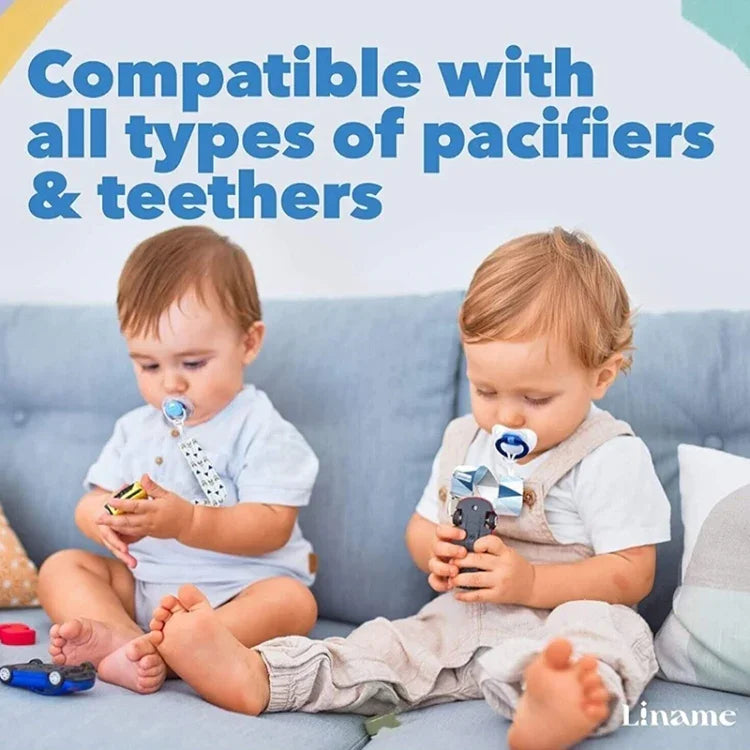 3 PCS/Set Jouets de dentition pour bébé Chaîne de tétine épaissie, livraison couleur aléatoire