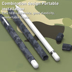 Étui de protection en silicone camouflage pour Apple Pencil 2, pour Apple Pencil 1