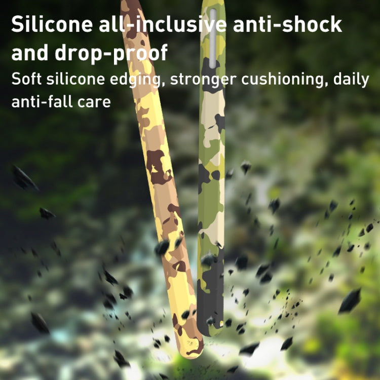 Étui de protection en silicone camouflage pour Apple Pencil 2, pour Apple Pencil 1
