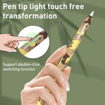 Étui de protection en silicone camouflage pour Apple Pencil 2, pour Apple Pencil 1