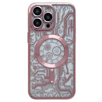 Electroplated Circuit Board Pattern MagSafe Phone Case, For iPhone 14 Plus, For iPhone 14, For iPhone 14 Pro, For iPhone 14 Pro Max, For iPhone 13 Pro Max, For iPhone 13 Pro