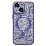 Electroplated Circuit Board Pattern MagSafe Phone Case, For iPhone 14 Plus, For iPhone 14, For iPhone 14 Pro, For iPhone 14 Pro Max, For iPhone 13 Pro Max, For iPhone 13 Pro