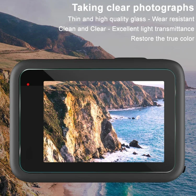 imak Rear Screen + Front Screen + Rear Camera Lens Tempered Glass Film, For GoPro HERO11 Black