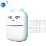 Imprimante thermique Bluetooth sans fil C9 Mini, avec 1 rouleau de papier, avec 5 papiers, avec 10 papiers, avec 5 papiers autocollants, avec 5 papiers et 5 autocollants, avec 5 papiers, 5 autocollants et 3 papiers colorés
