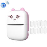 Imprimante thermique Bluetooth sans fil C9 Mini, avec 1 rouleau de papier, avec 5 papiers, avec 10 papiers, avec 5 papiers autocollants, avec 5 papiers et 5 autocollants, avec 5 papiers, 5 autocollants et 3 papiers colorés