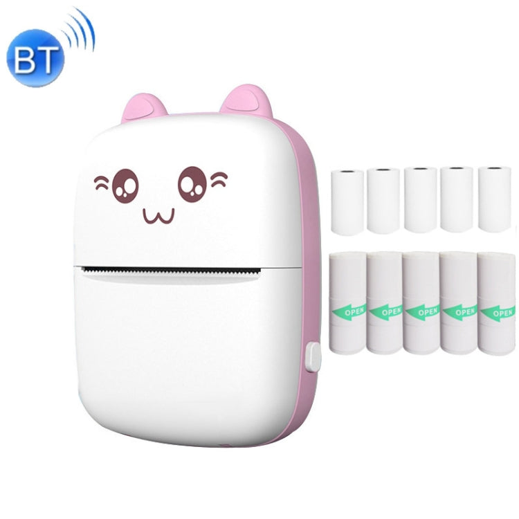 Imprimante thermique Bluetooth sans fil C9 Mini, avec 1 rouleau de papier, avec 5 papiers, avec 10 papiers, avec 5 papiers autocollants, avec 5 papiers et 5 autocollants, avec 5 papiers, 5 autocollants et 3 papiers colorés