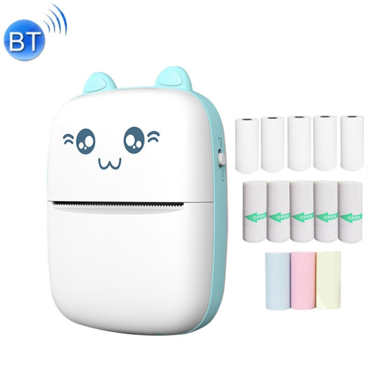 Imprimante thermique Bluetooth sans fil C9 Mini, avec 1 rouleau de papier, avec 5 papiers, avec 10 papiers, avec 5 papiers autocollants, avec 5 papiers et 5 autocollants, avec 5 papiers, 5 autocollants et 3 papiers colorés