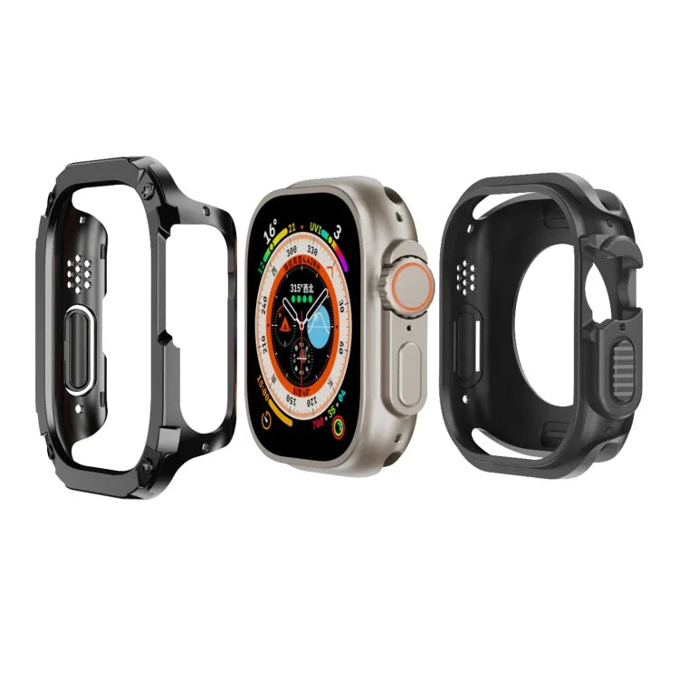 Étui de montre hybride 2 en 1 en PC et TPU.