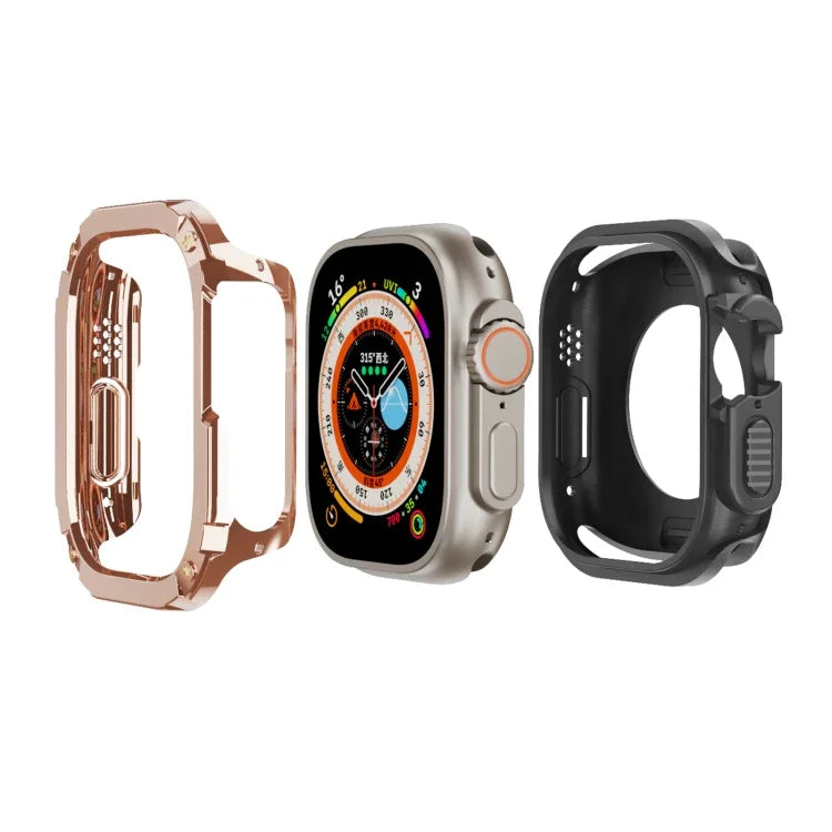 Étui de montre hybride 2 en 1 en PC et TPU.