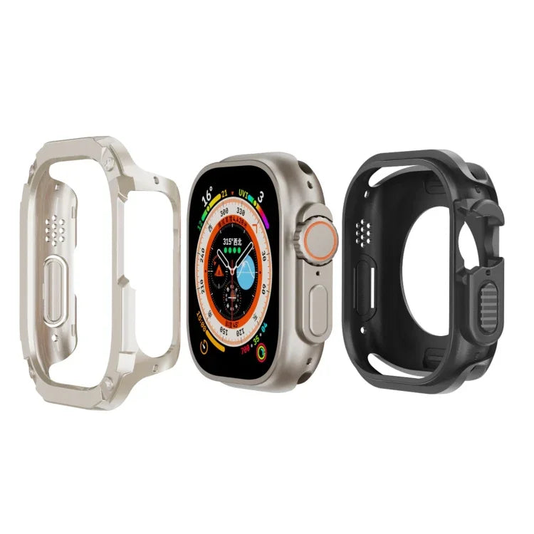 Étui de montre hybride 2 en 1 en PC et TPU.