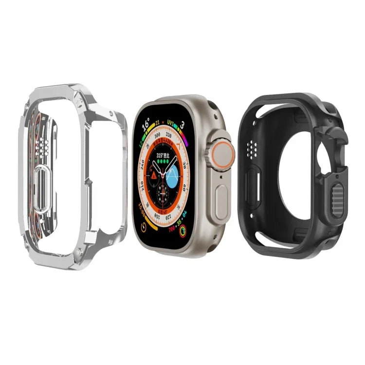 Étui de montre hybride 2 en 1 en PC et TPU.