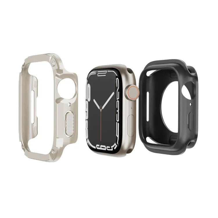 Étui de montre hybride 2 en 1 en PC et TPU.